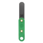 Søgerblad 0,35 mm med plastik håndtag (lysegrøn)